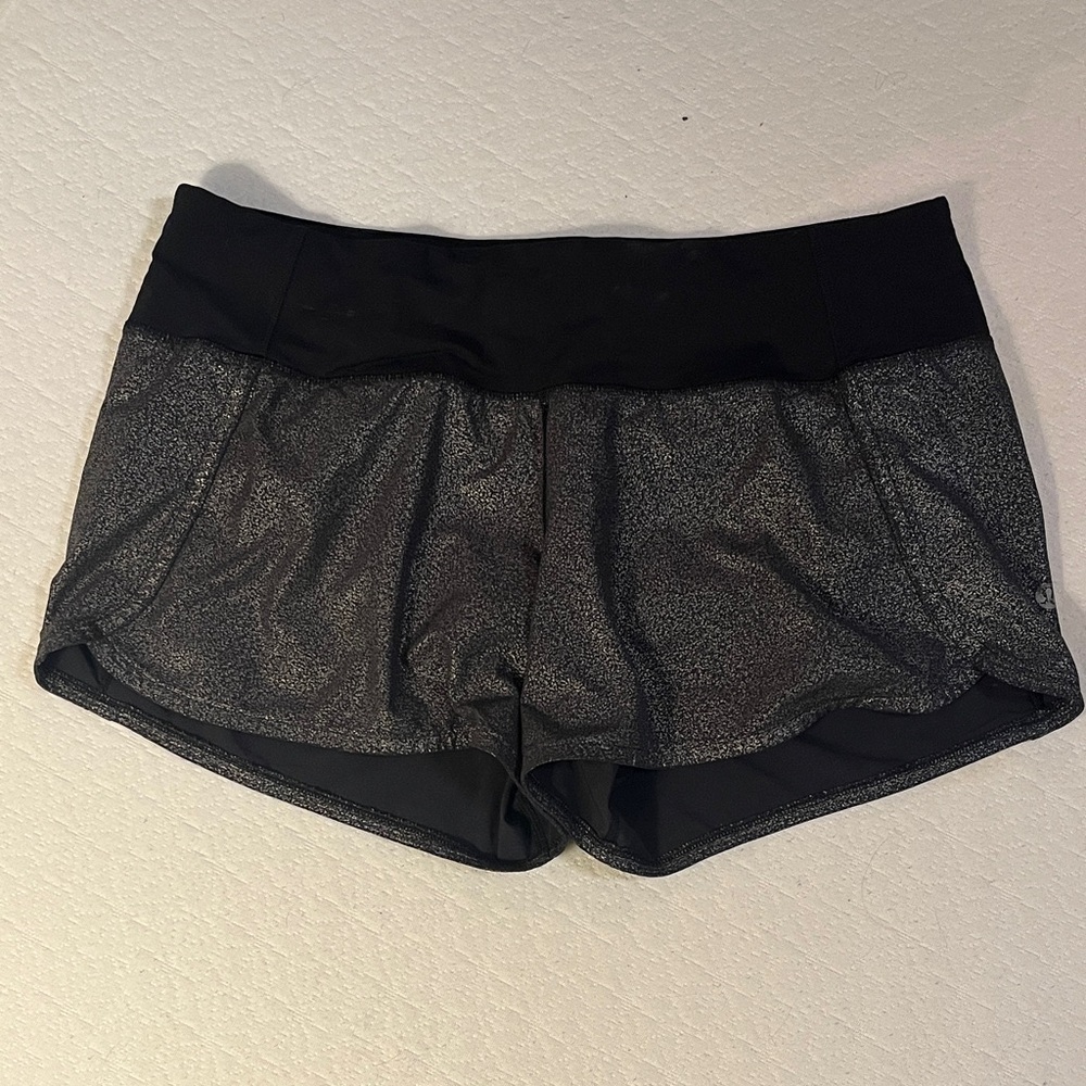 lululemon athletica Charcoal and Black Athletic Shorts